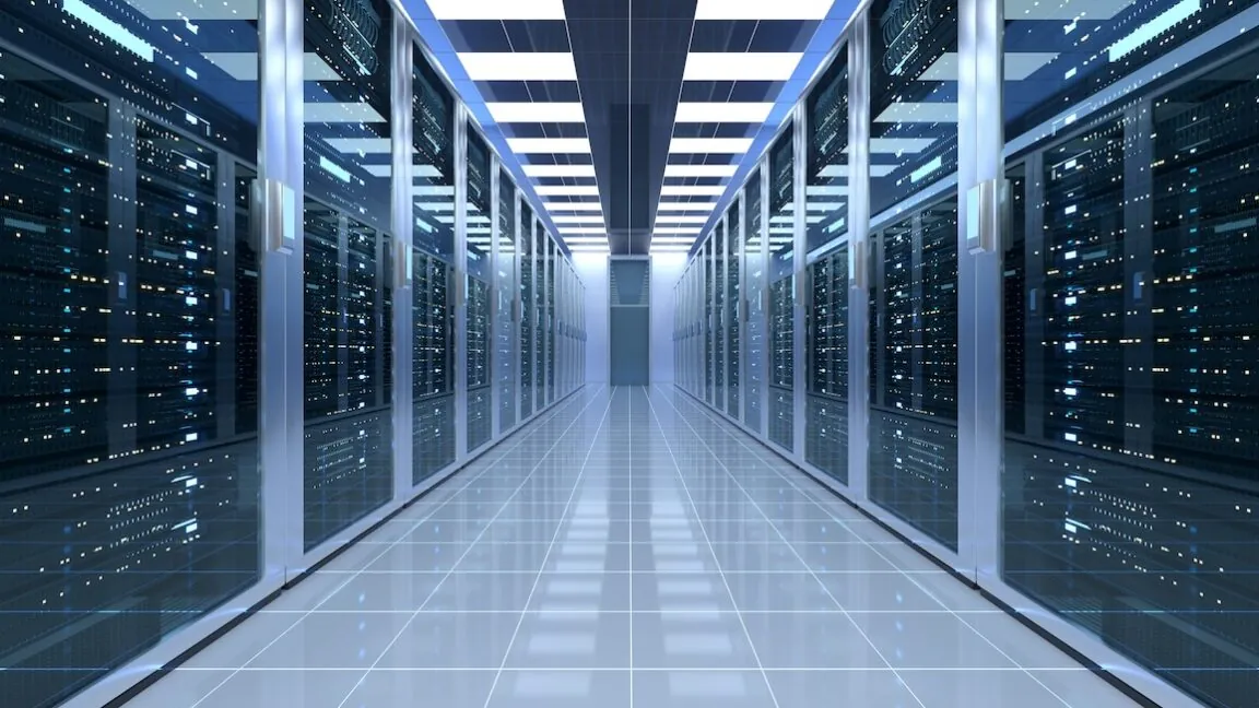 Photo of data server room