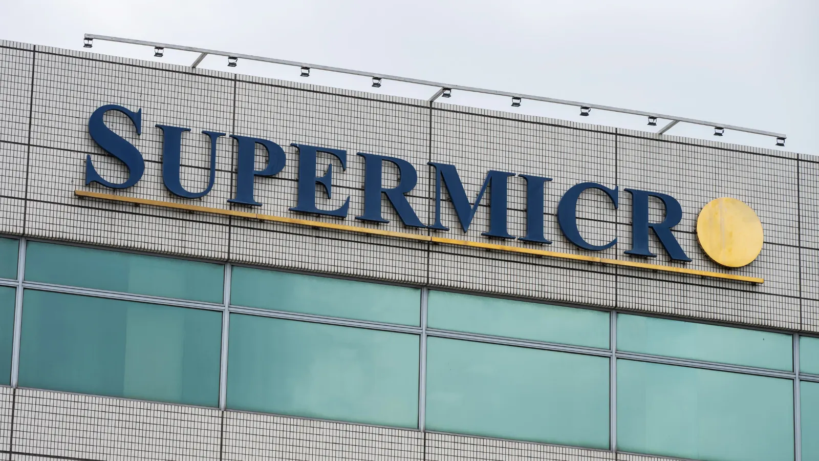 Supermicro logo on a building