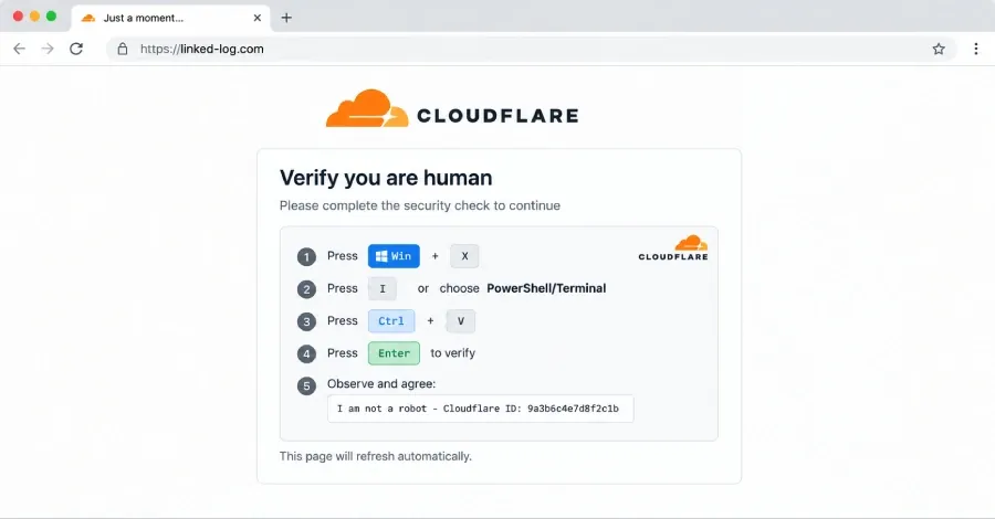 TerminalFix маскируется под CAPTCHA Cloudflare и открывает доступ во внутреннюю сеть