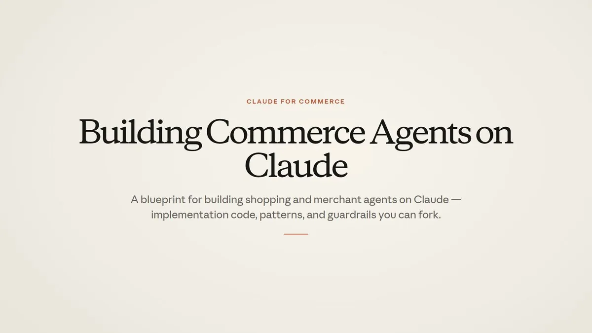 Claude открыл исходный код Commerce Agents