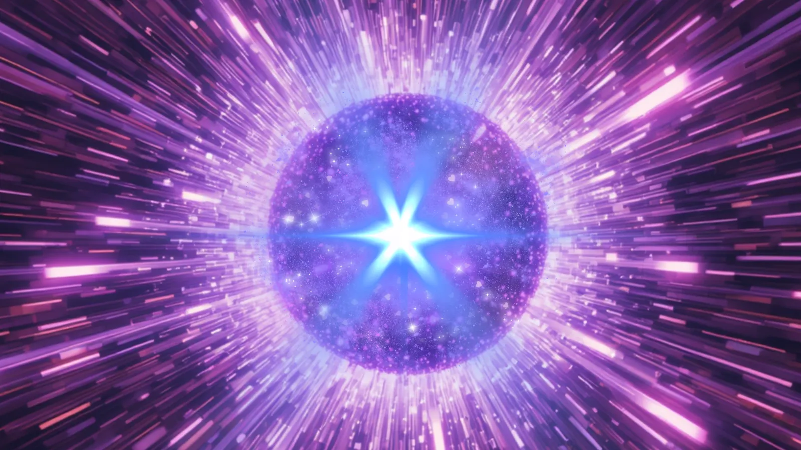 An illustration of a rare interaction between dark matter WIMP particles
