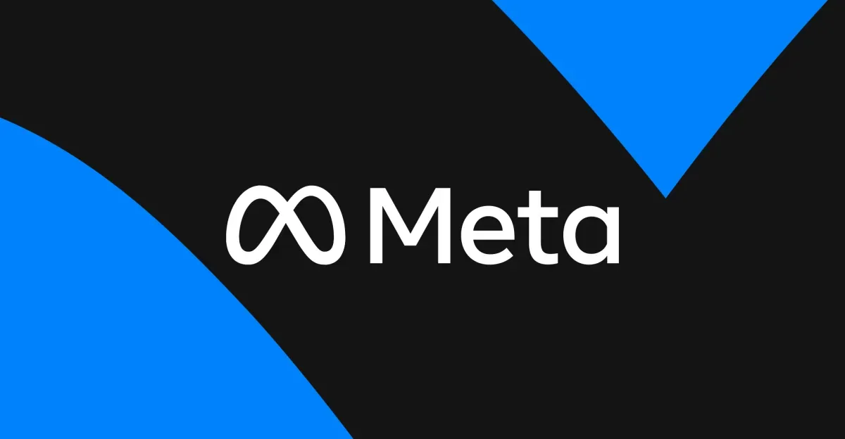 Vector illustration of the Meta logo.
