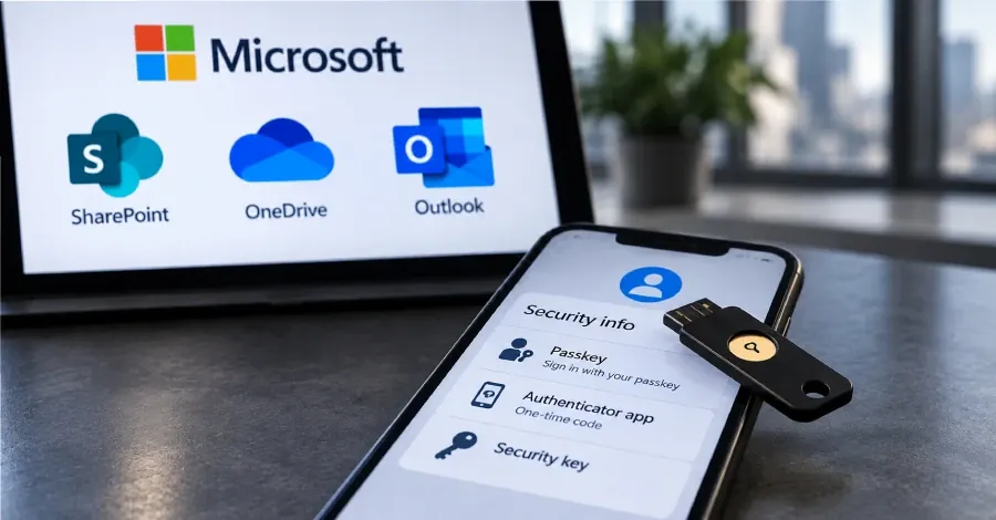 Мошенники выманивают доступ к Microsoft 365 под видом настройки passkey