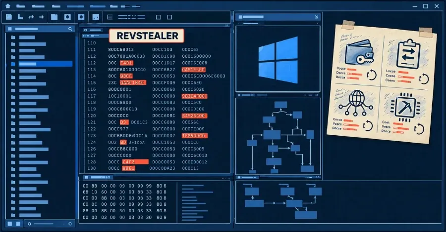Связанные с REVSTEALER модули отключают обновления Windows и Defender ради майнинга