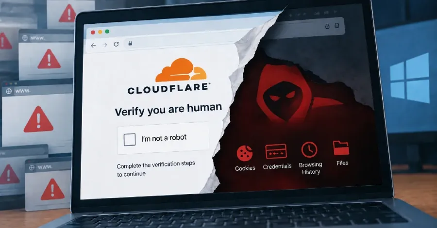 Более 100 сайтов заразили скриптом с поддельной проверкой Cloudflare